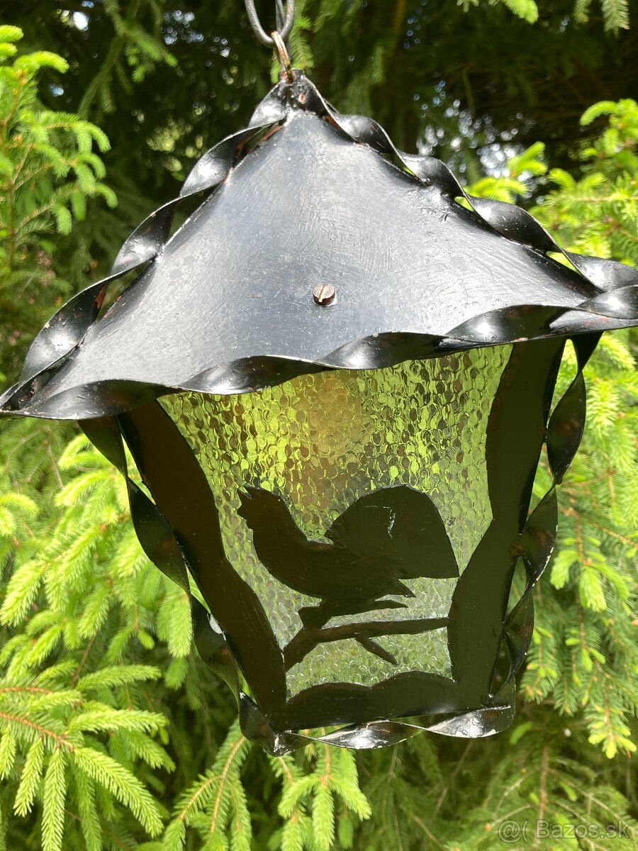 kovová lampa Hand made