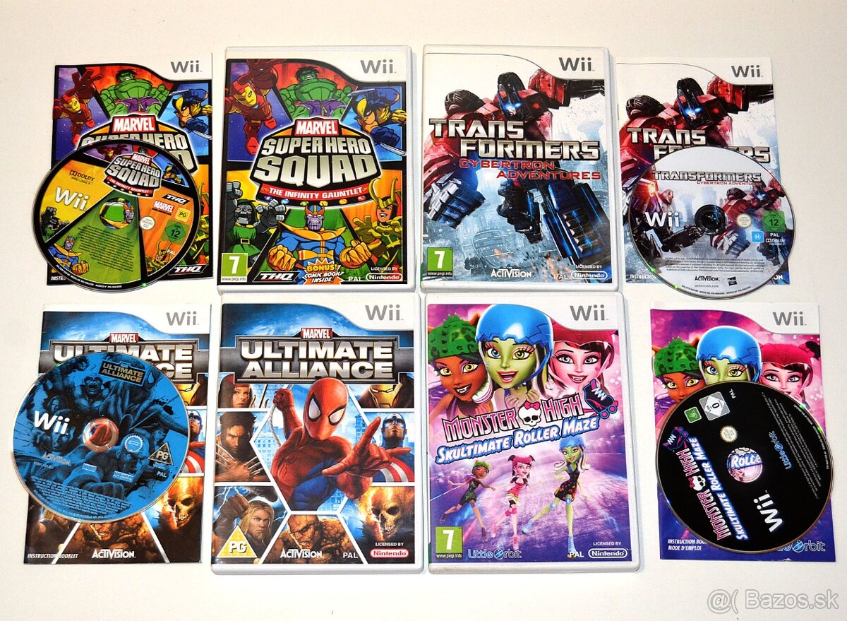 Hry pre Nintendo Wii WiiU LEGO, Disney, MARVEL.