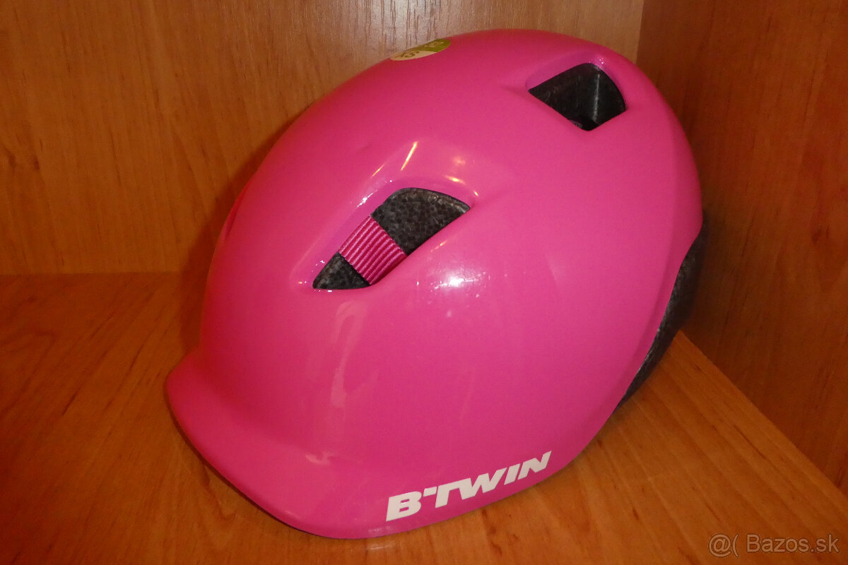 detská prilba B´twin ružová
