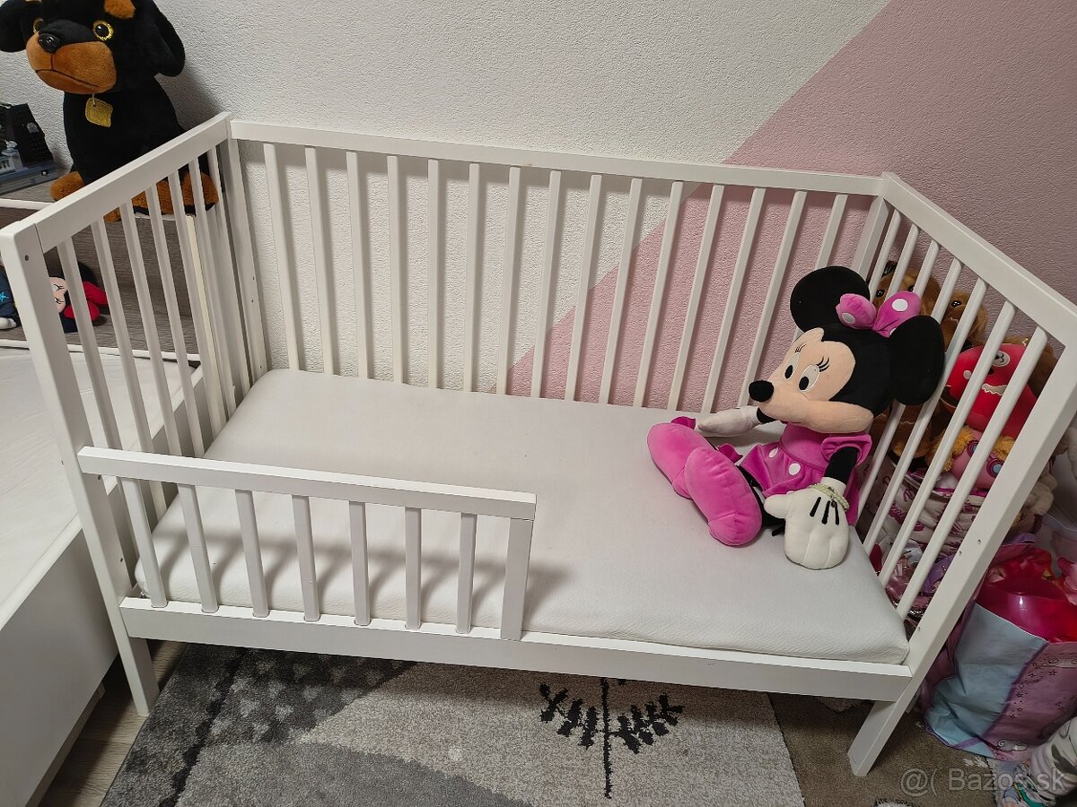 Detská postieľka biela