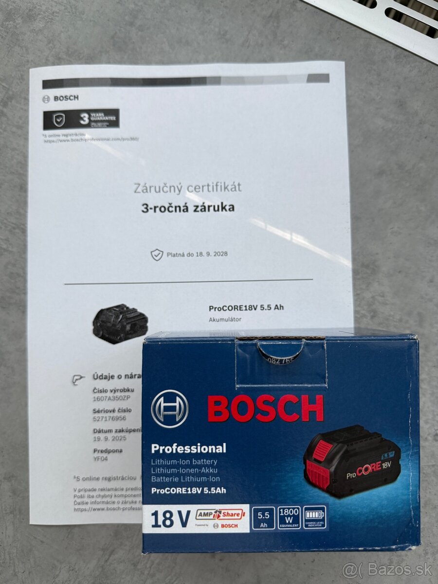 Akumulator BOSCH ProCORE 18V 5.5Ah 1600A02149