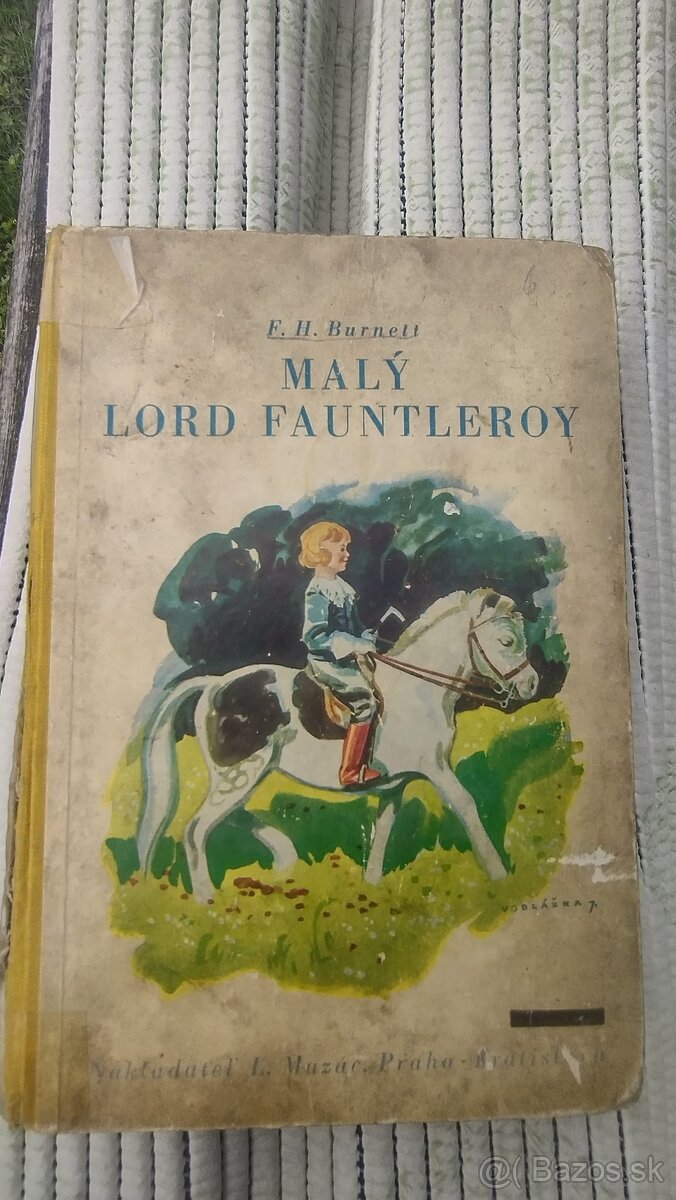 90-ročná kniha Malý Lord Fauntleroy