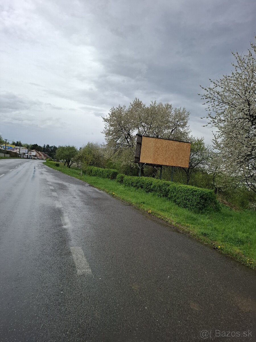 Reklamný billboard na prenájom v Snine