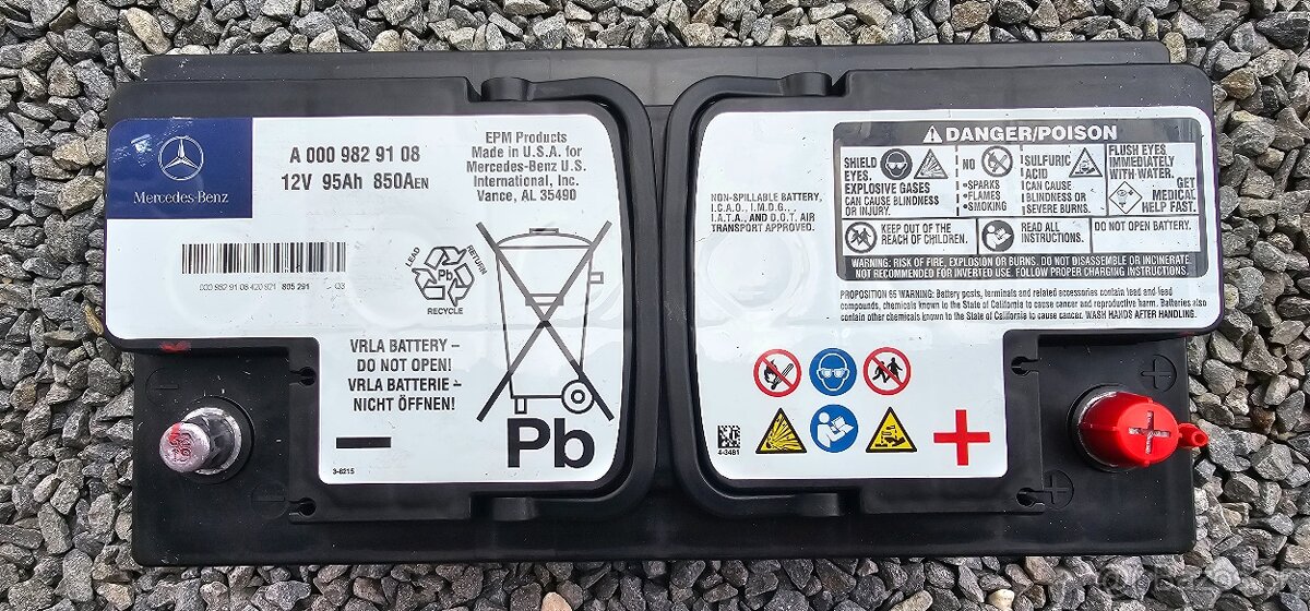 Autobateria mercedes 12V 95Ah 850A
