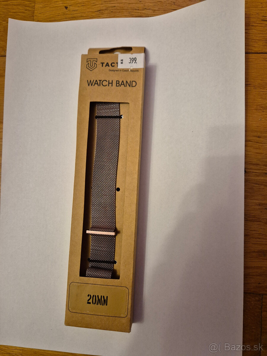 Remienok na Samsung 20mm kovový ružový