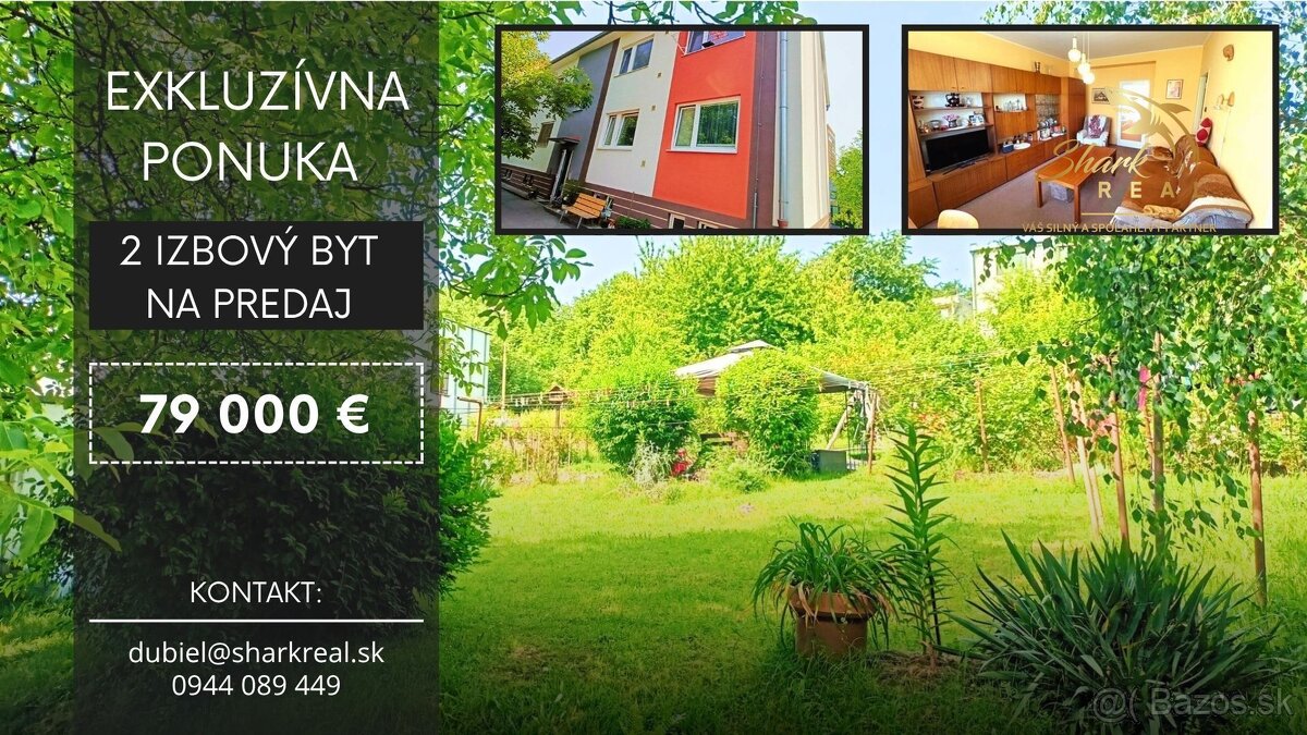 Exkluzívna ponuka Výnimočný 2 izbový byt v TOP lokalite