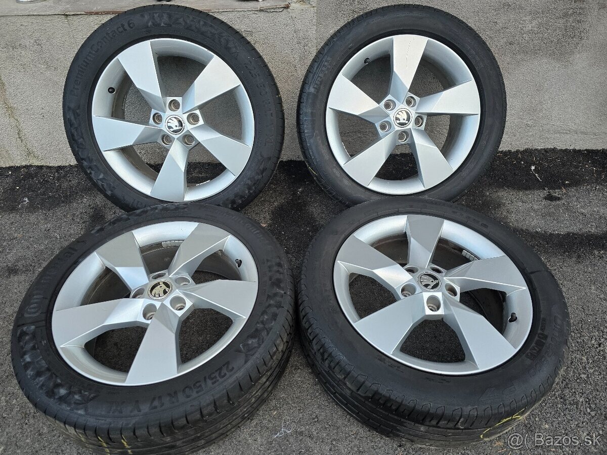 Letne kolesa Skoda Octavia 5x112 r17 sear,audi,vw