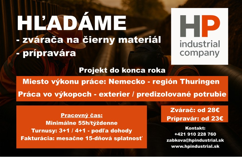 Zvárač + prípravár Nemecko
