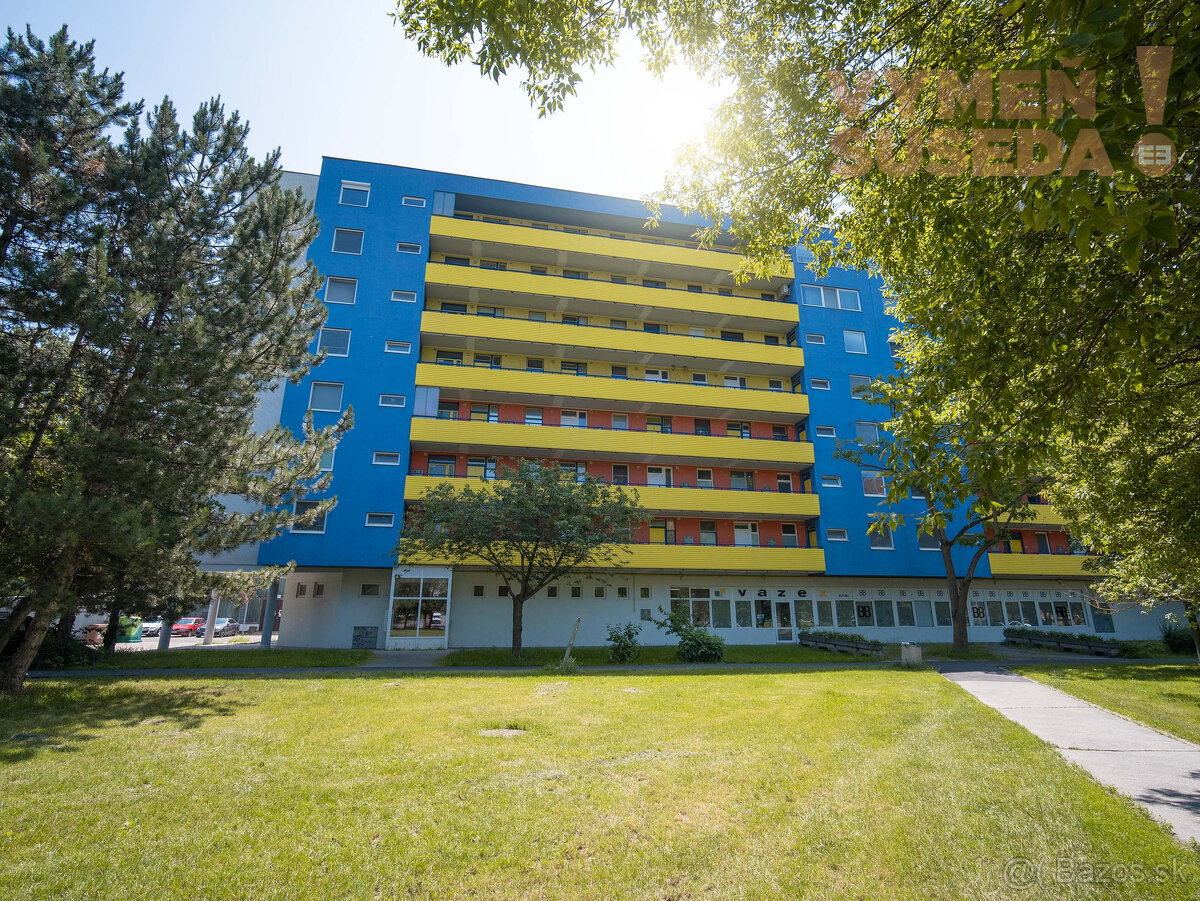VYMEŇ SUSEDA – VÝNIMOČNÝ, PRIESTRANNÝ 1.5 IZB. BYT 44.50 m2