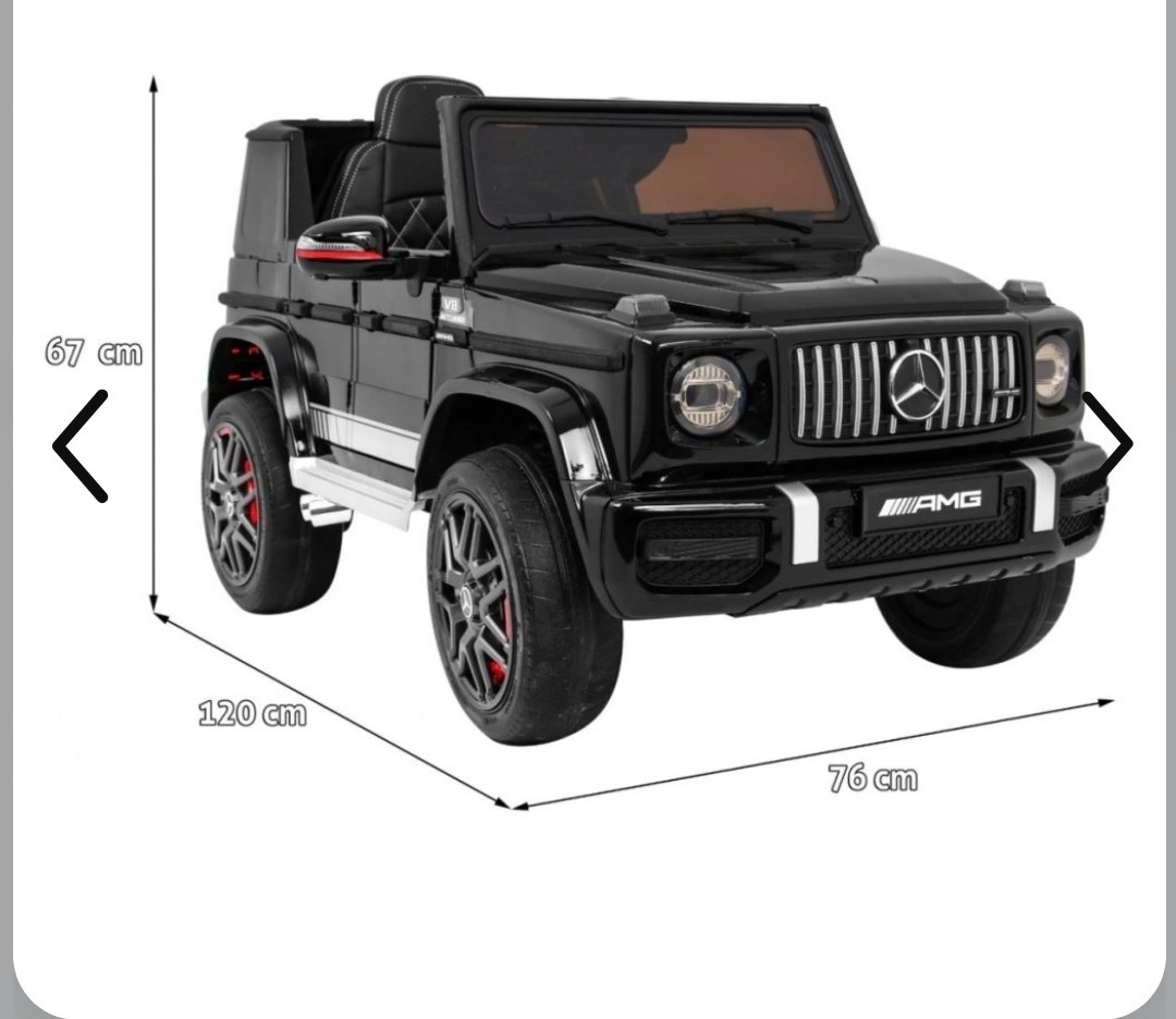 Detske el. autíčko MERCEDES G63, čierne