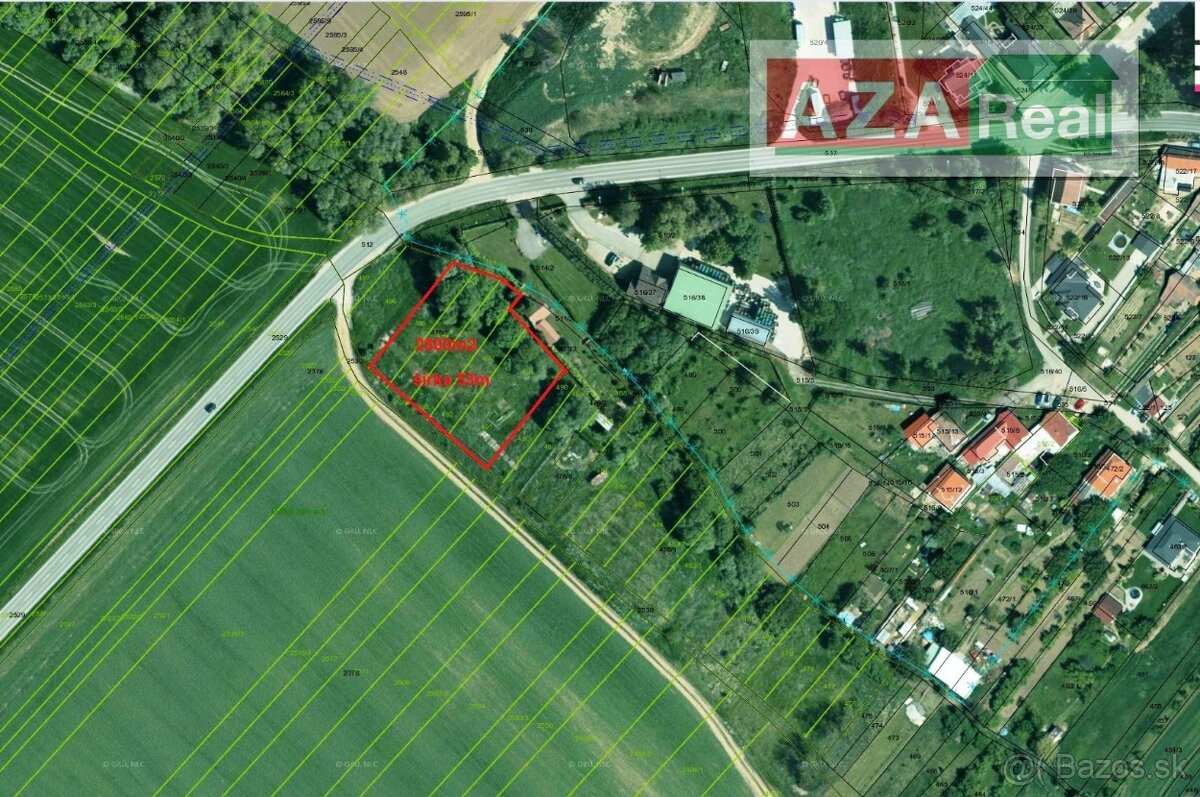 Pozemok v Ružindole je na predaj-pre RD,dvojdomy, radovky
