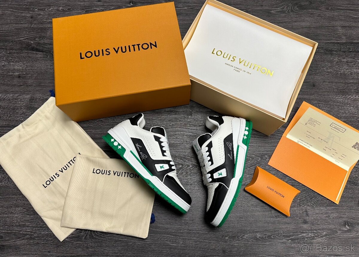 Louis Vuitton tenisky green-black komplet balenie
