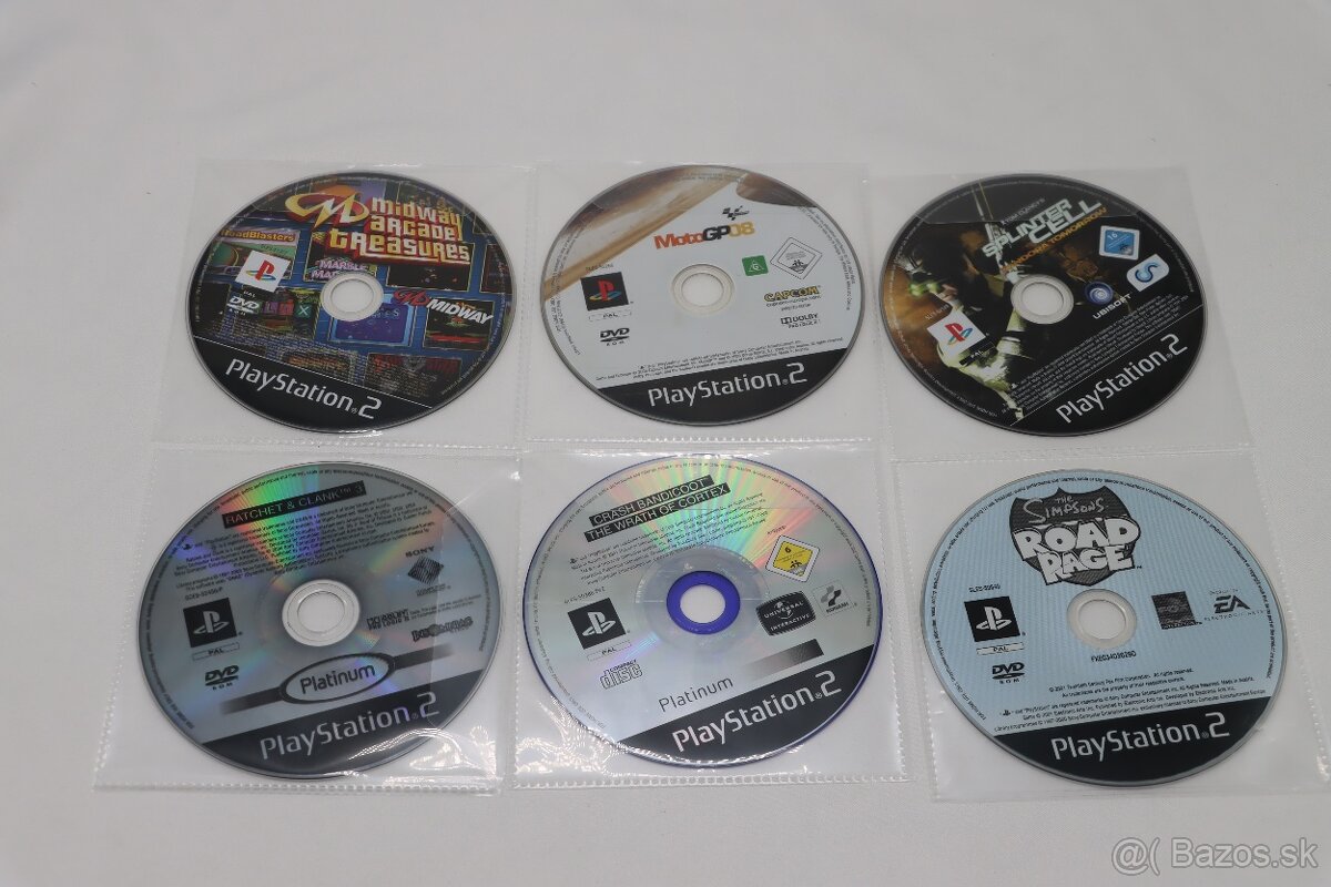 PS2 balík 6 hier – Crash, Simpsons, Ratchet