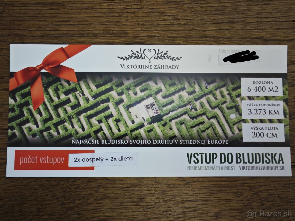 Rodinný vstup - labyrint v Starej Ľubovni