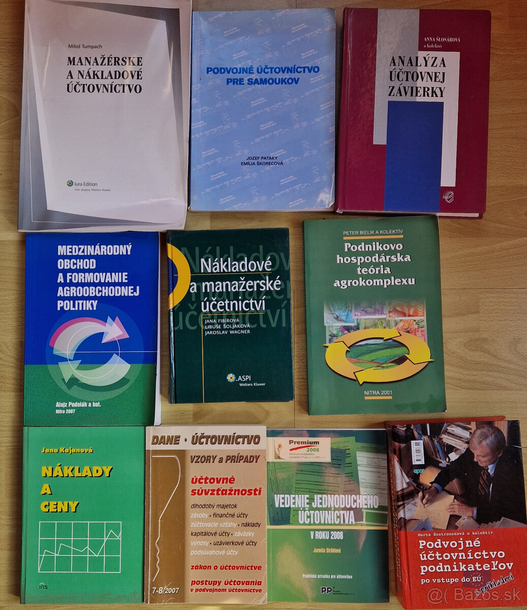 Predám učebnice o účtovníctve po 2 €