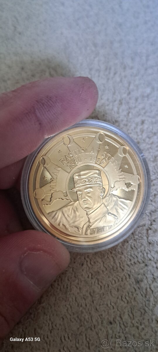 Pozlátená pamätná minca