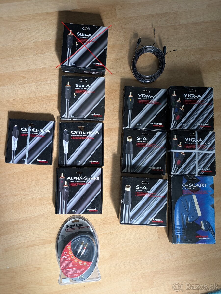 High-End káble AudioQuest a Hi-Fi kábel Thomson za polovicu