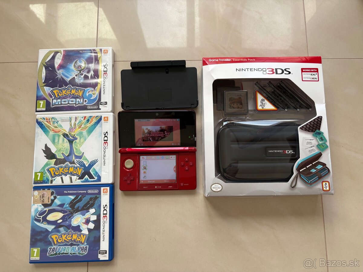 Nintendo 3DS Metalic Red + Príslušenstvo