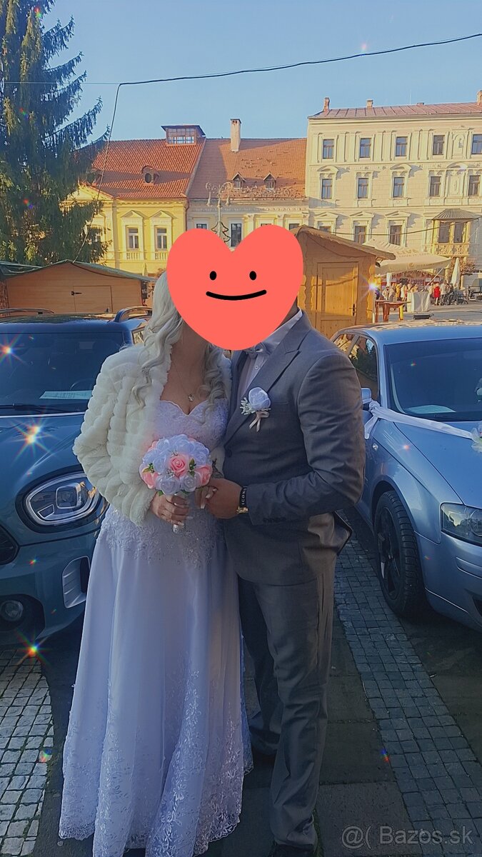 Svadobné šaty Svadobný kabátik (kožúšok)
