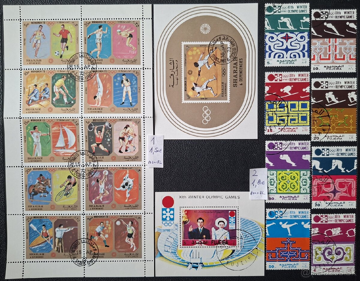 Postove znamky Mix 9 (64poloziek)
