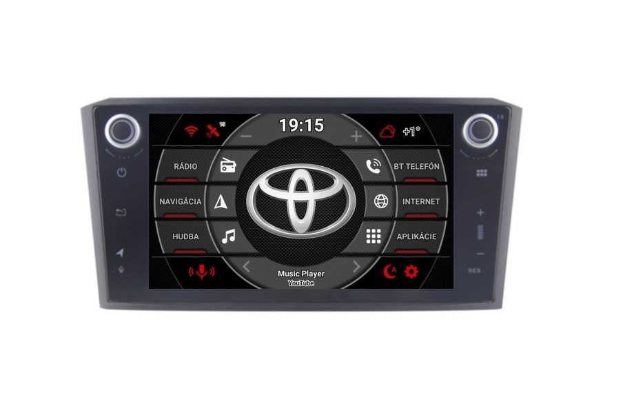 TOYOTA AVENSIS dotykove Android autoradio BT WIFI USB