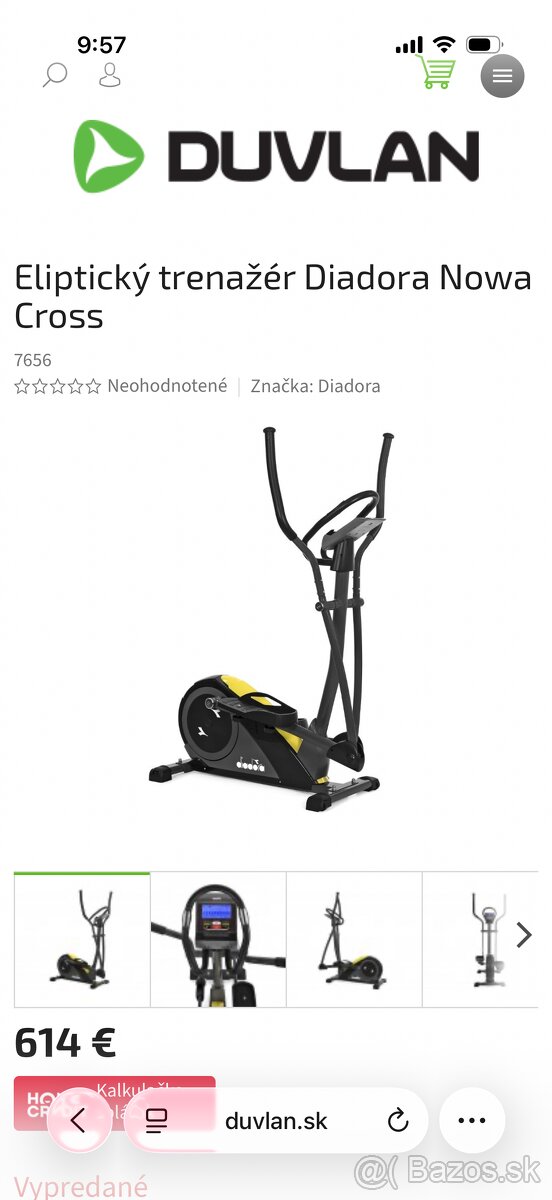 Eliptický trenažér