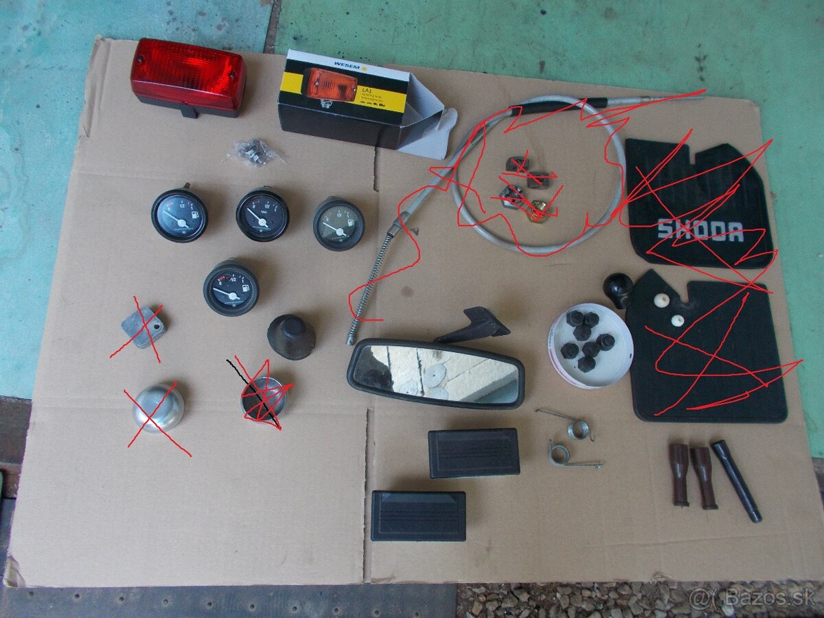 Predam pre skoda 105-120 brzd platnic zberac vyfuku chmlohov