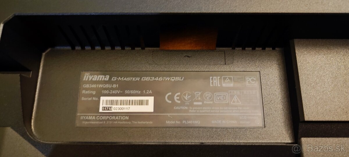 Monitor IIyama G-master 3461WQSU