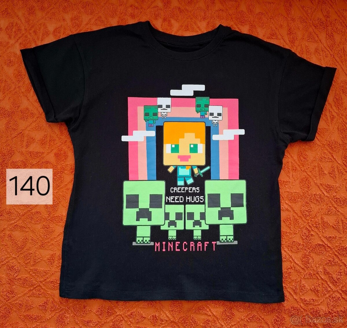 Dievčenské tričko Minecraft 140