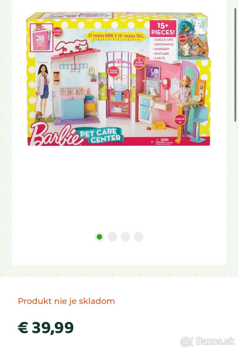 Barbie salón pre zvieratá