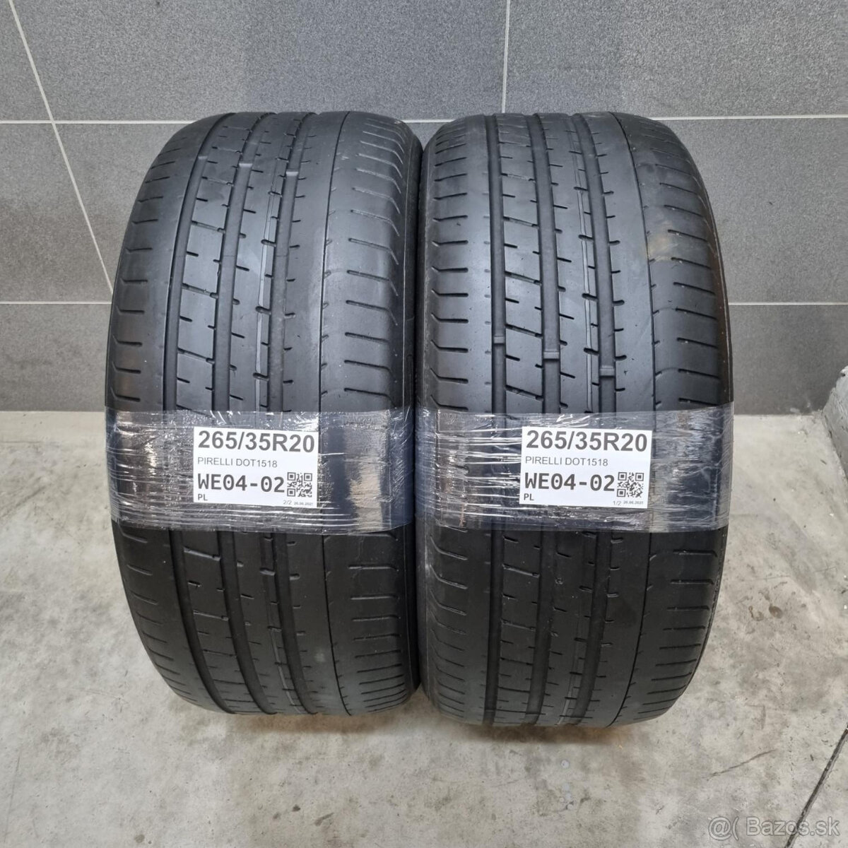 Letné pneumatiky 265/35 R20 PIRELLI DOT1518