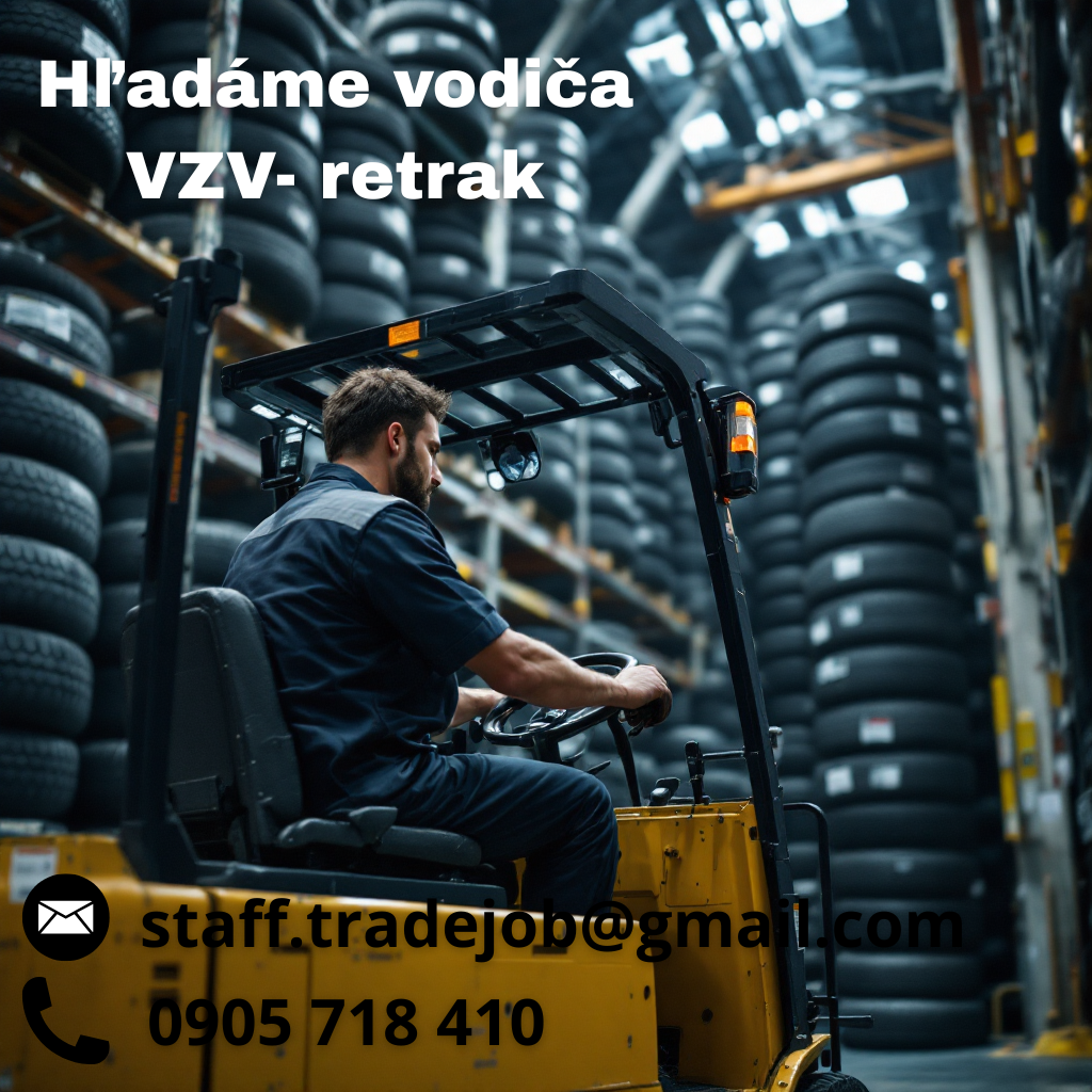 Hľadáme vodiča VZV-RETRAK
