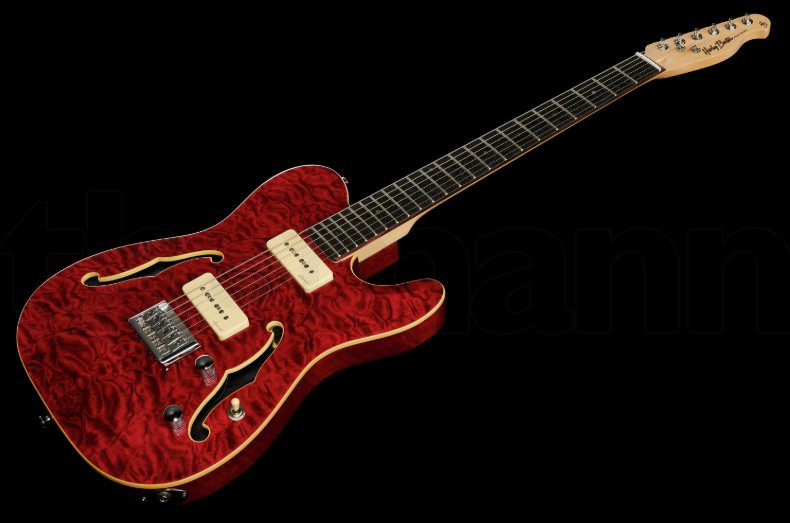 Harley Benton TE-90QM Trans Red