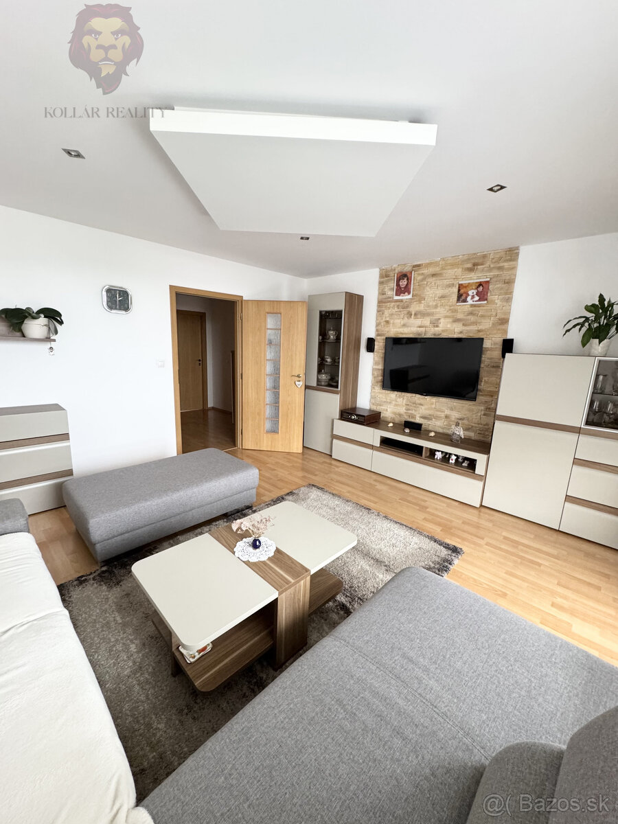 Rezervované  slnečný 77m2 - 3 izbový byt Trenčín