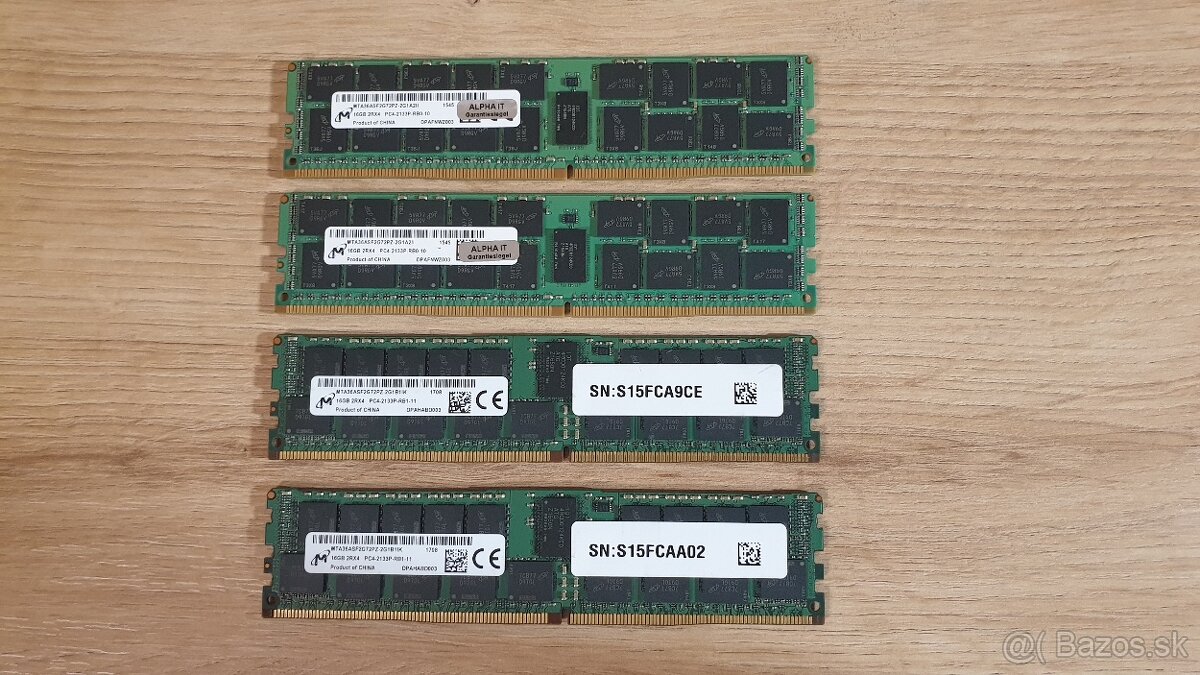 64GB RAM (4x16GB) 2133MHz REG ECC - Server