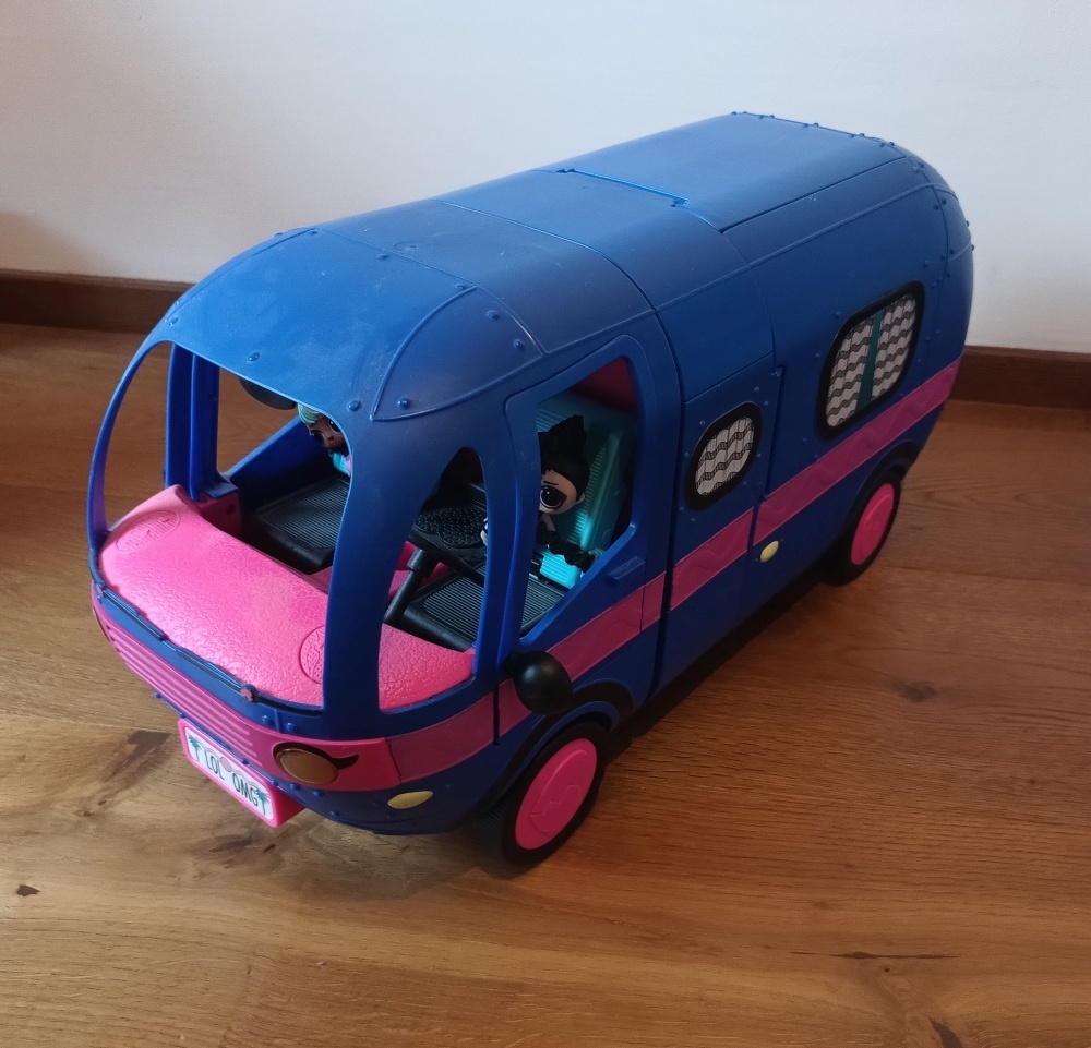 Fialový LOL karavan + 2 babiky