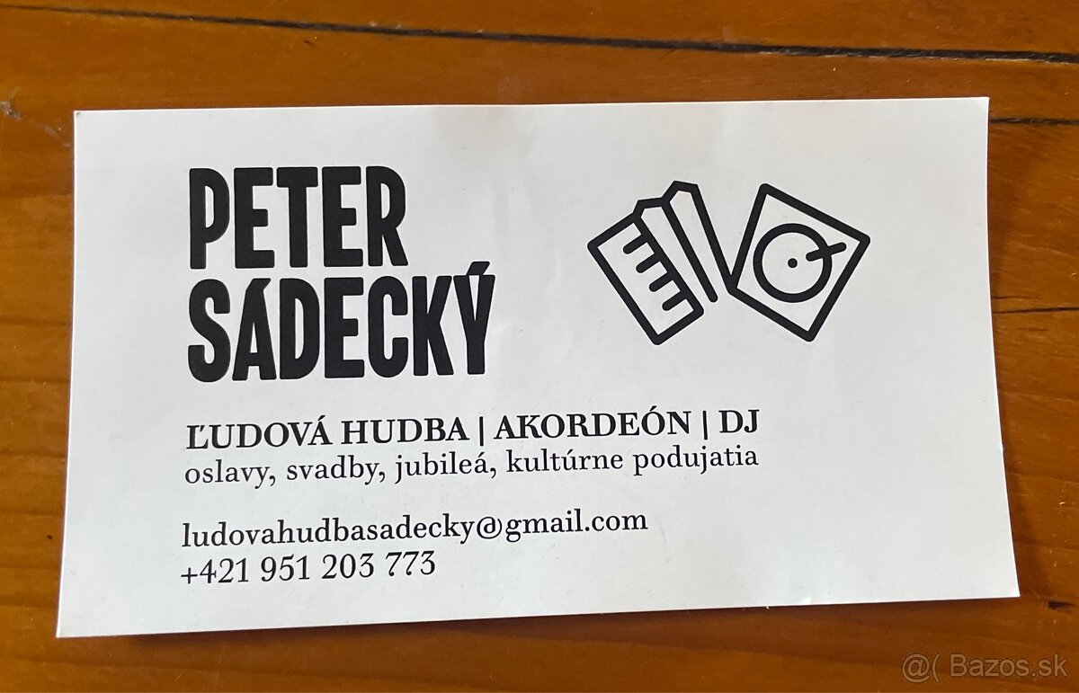 Živá hudba, akordón, DJ