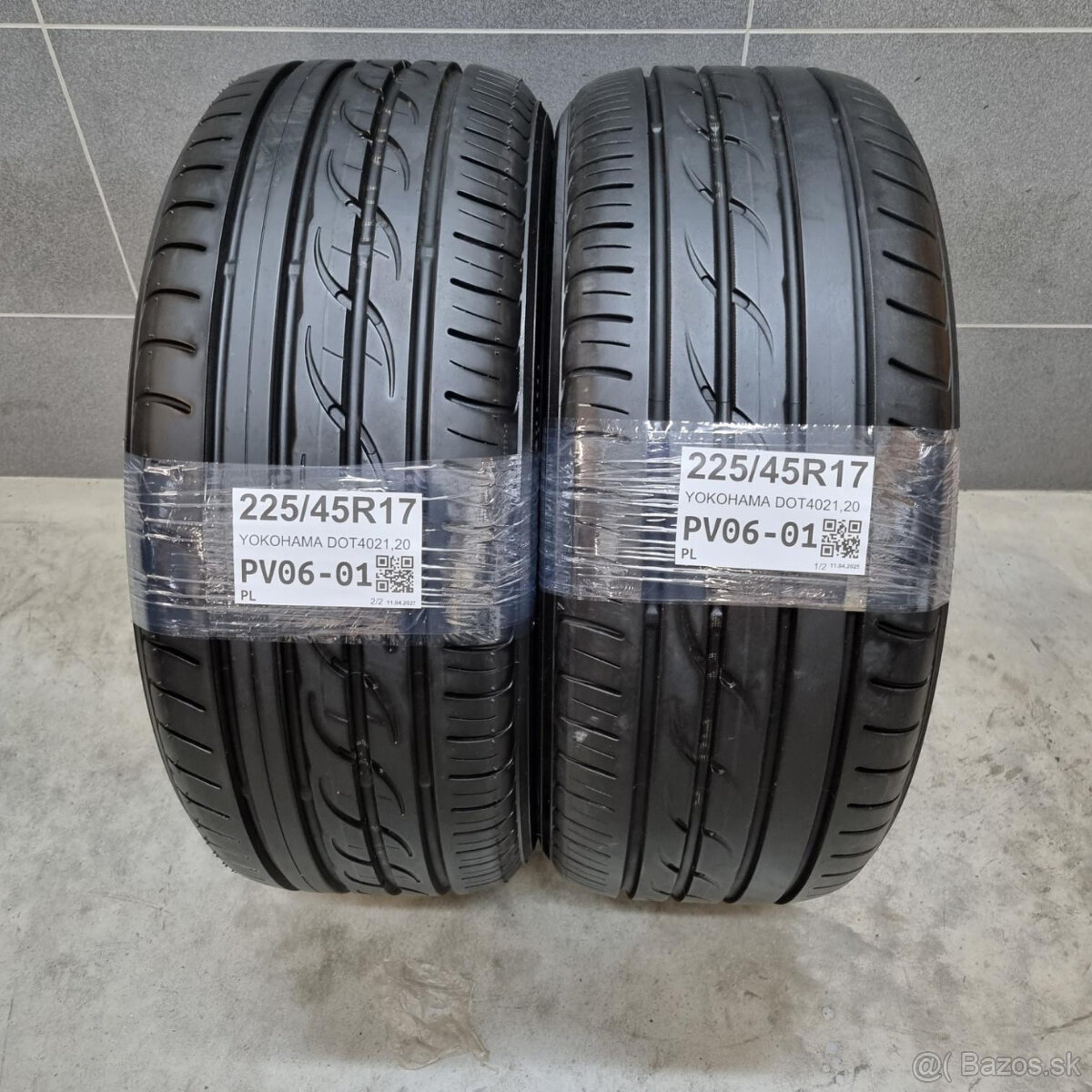 Letné pneumatiky 225/45 R17 YOKOHAMA DOT4021/20