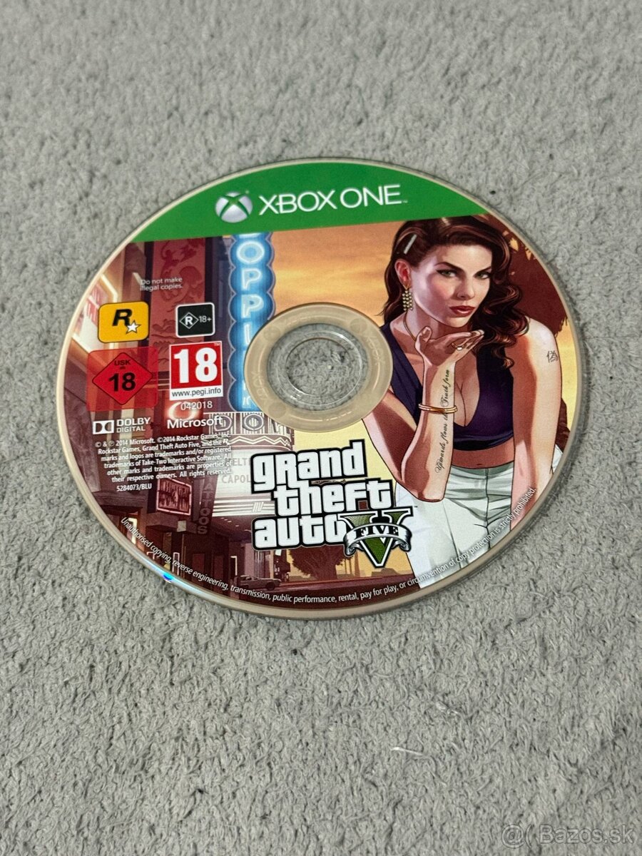 Predám hru na hernú Konzolu Xbox one Gta 5