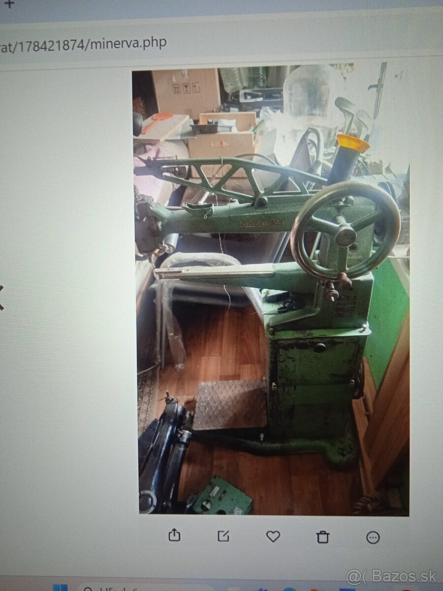 Obuvníckej šijací stroj