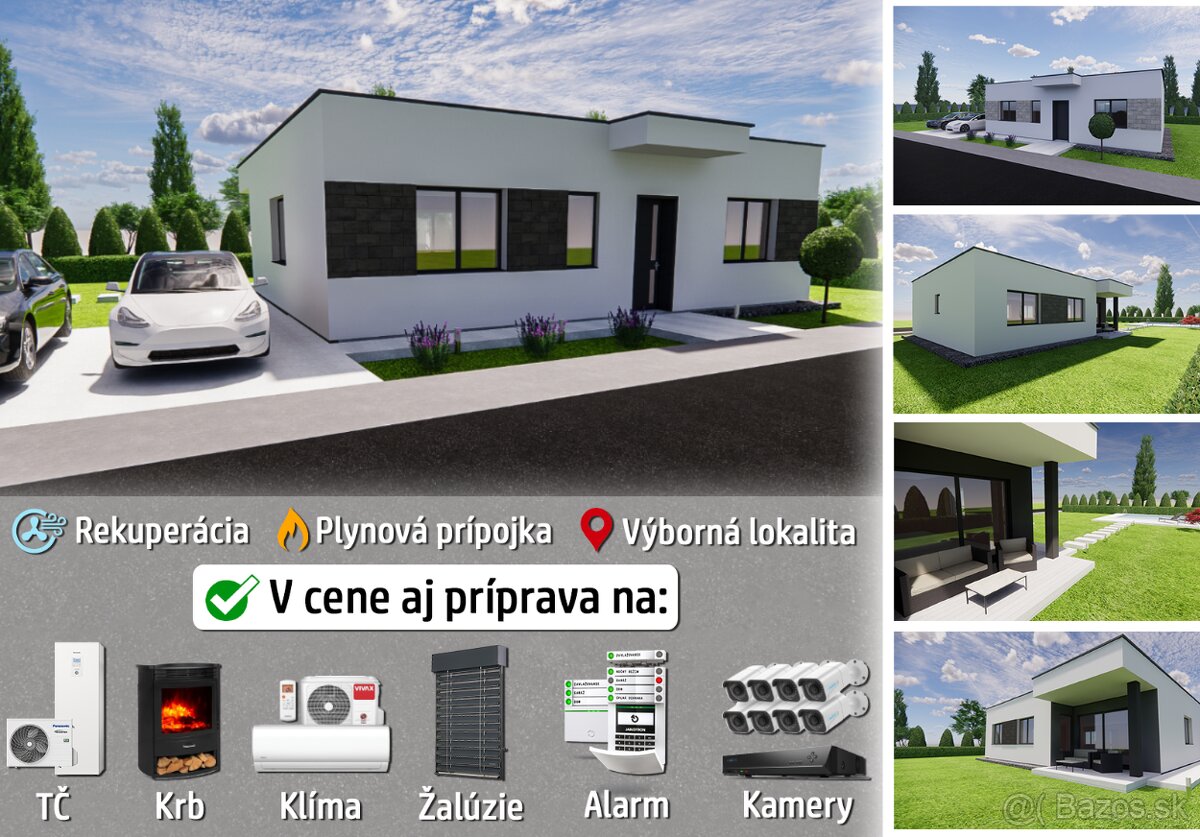 Predaj Novostavba 4i RD 135m2, Sokolovce - 5km od PN