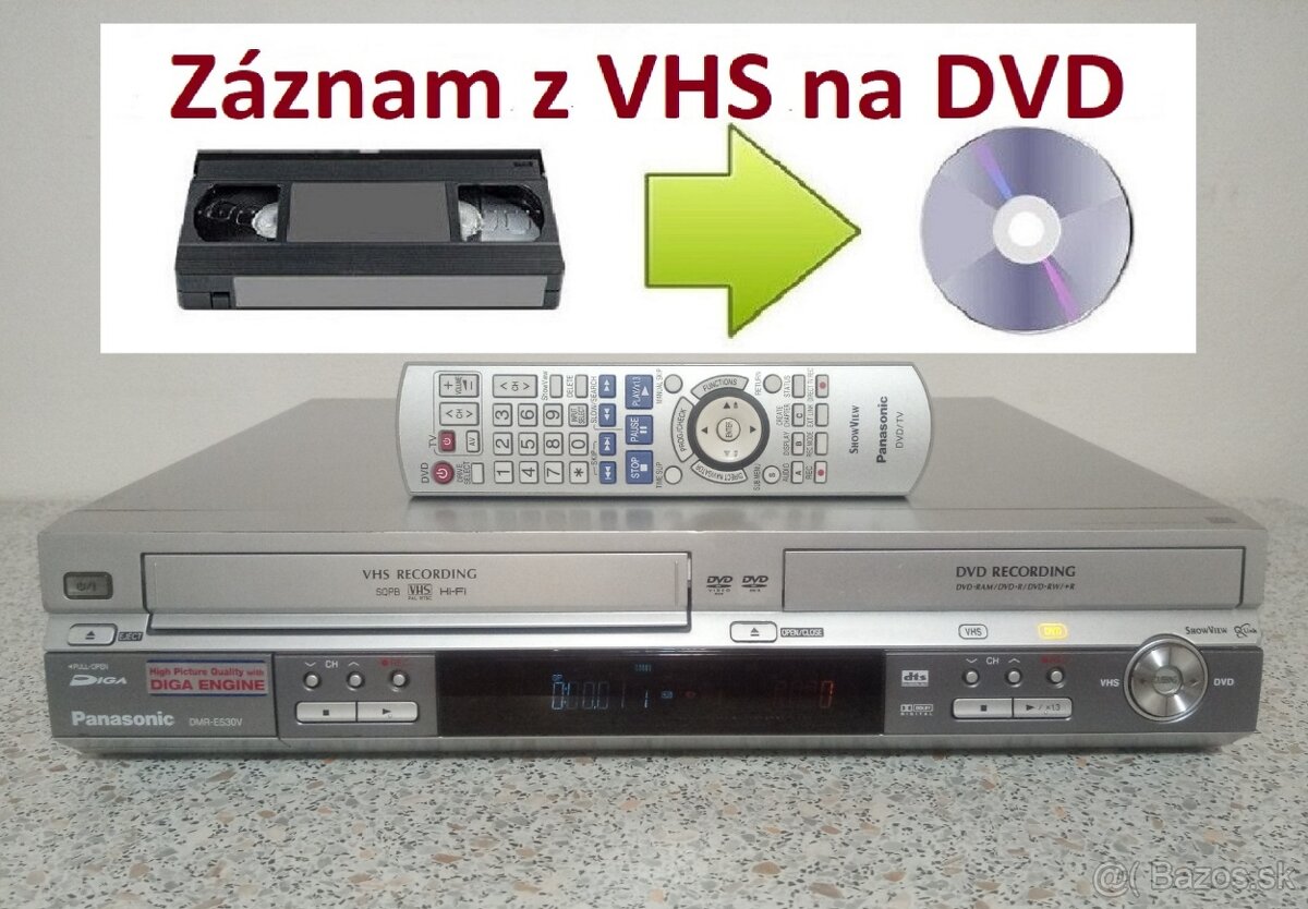 VHS/DVD rekordér Panasonic DMR-ES30