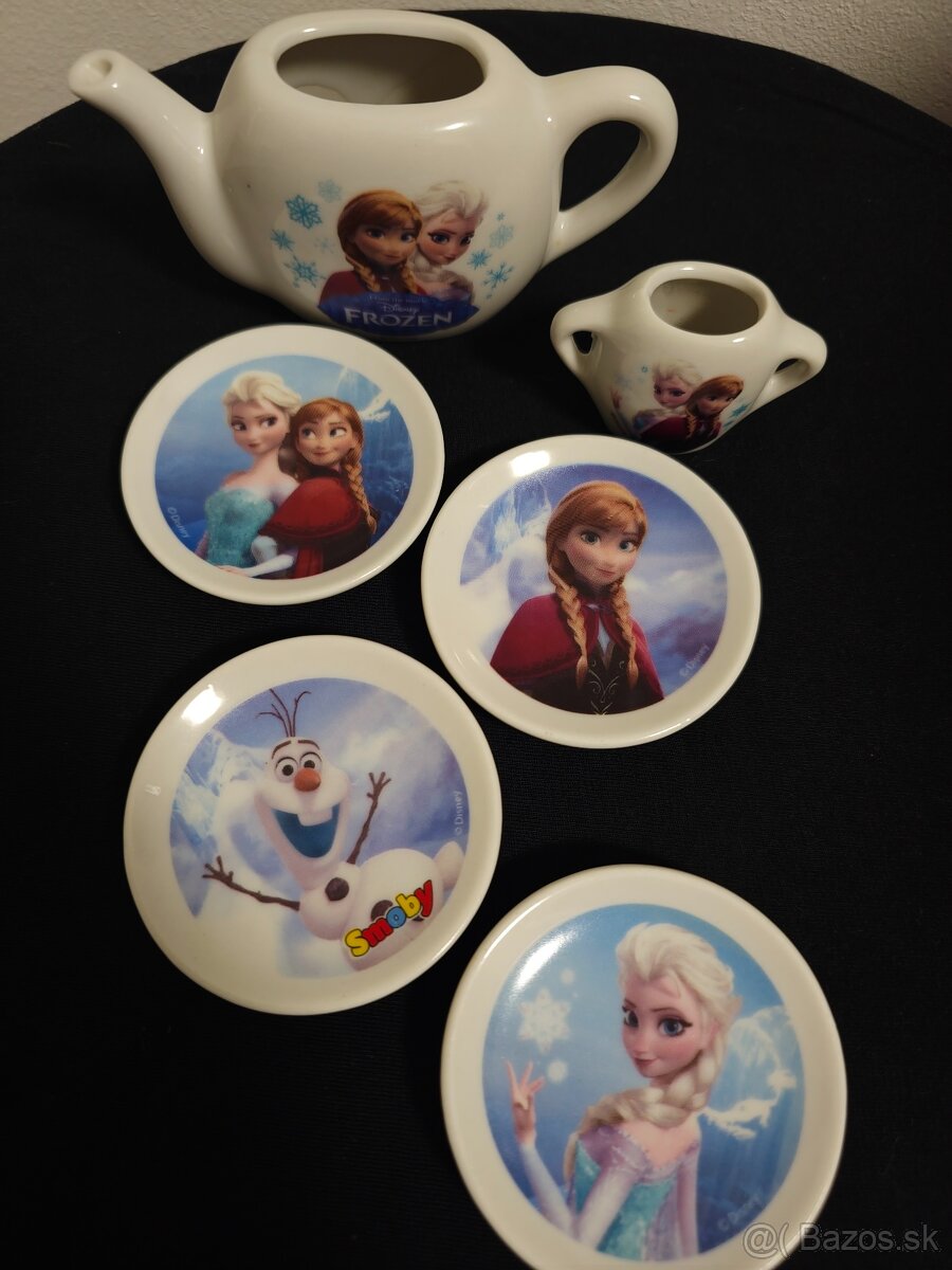Frozen porcelánové kúsky detského čajového servisu