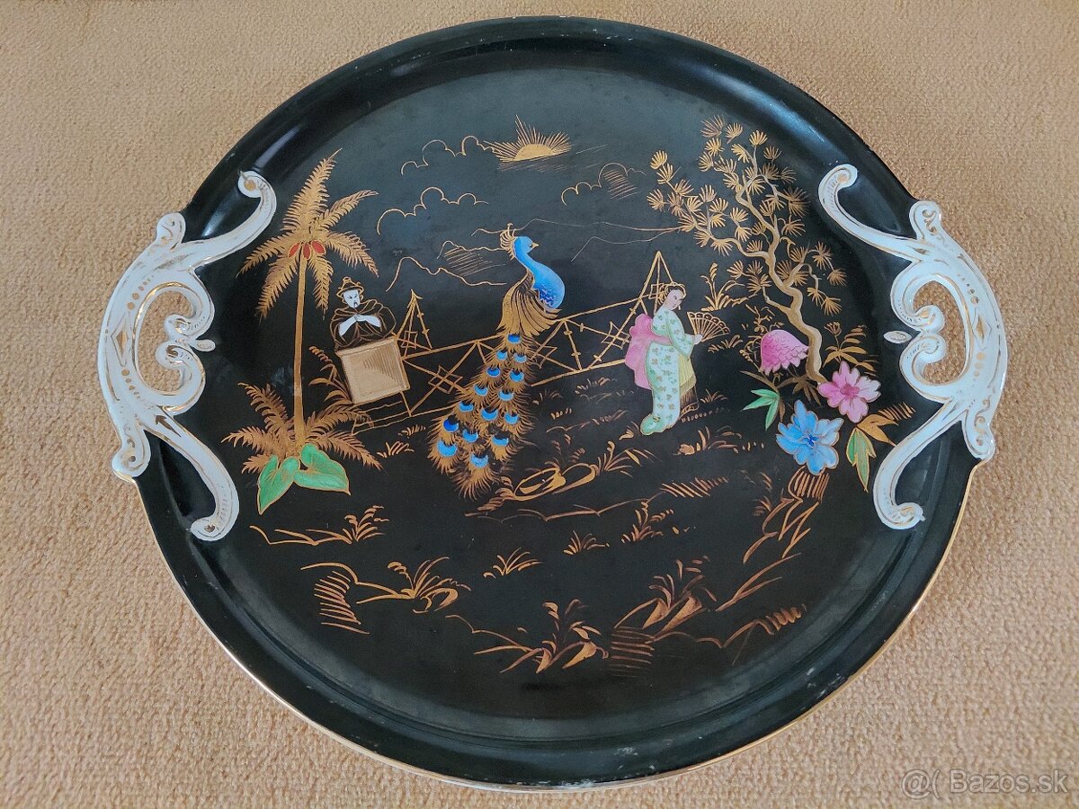 Starožitná misa /1853-1875/ Pirkenhammer Fischer & Mieg