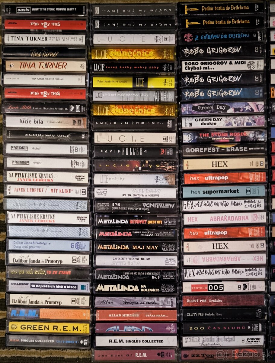 Mc kazety originalky Sk,CZ,rock,pop