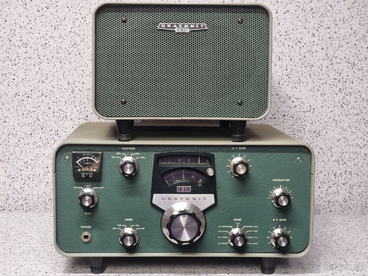PRÍJÍMAČ HEATHKIT SB-310 + SB-600 》VYROBENÉ V USA