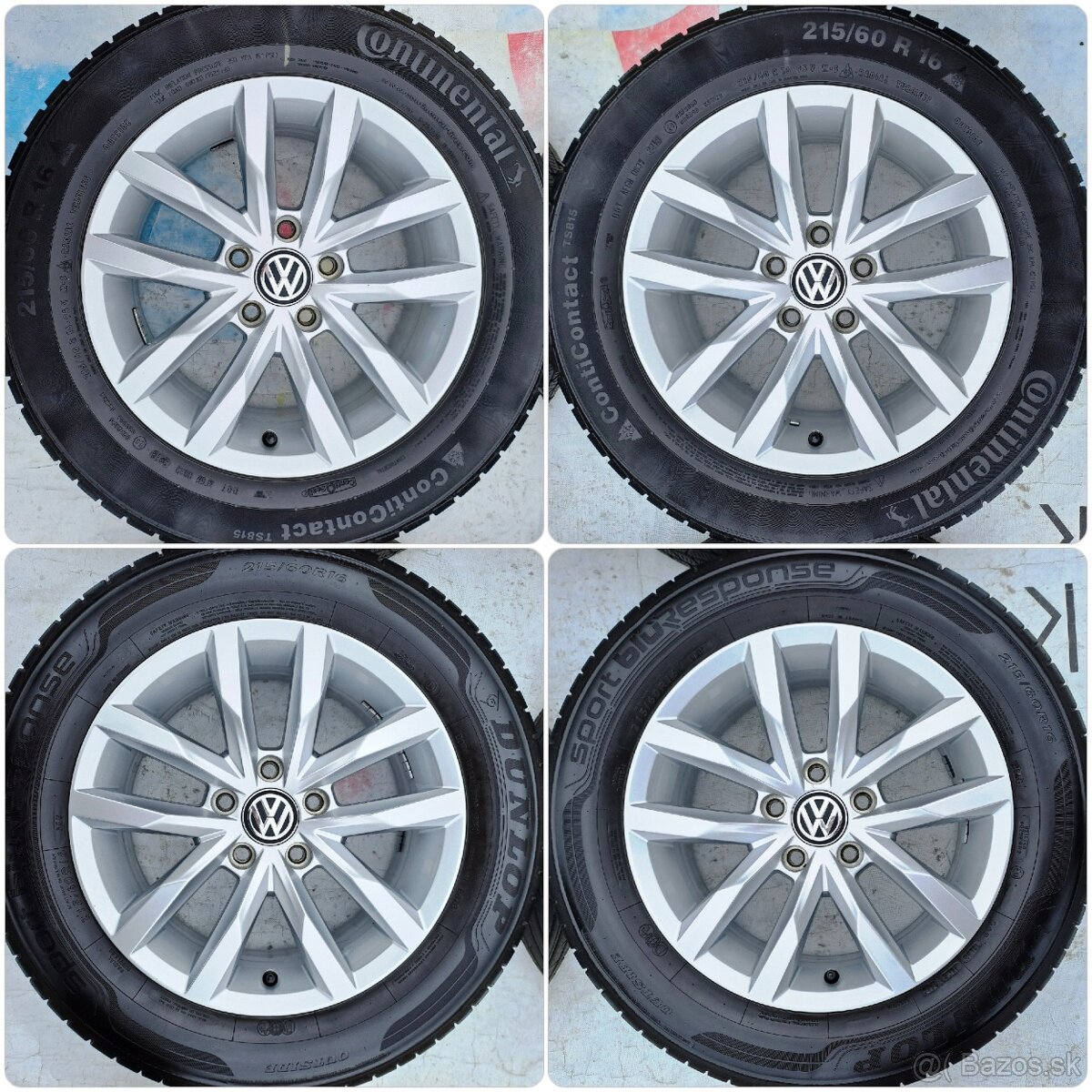 5x112 Originál Volkswagen Sepang TOP STAV 215 60 R16