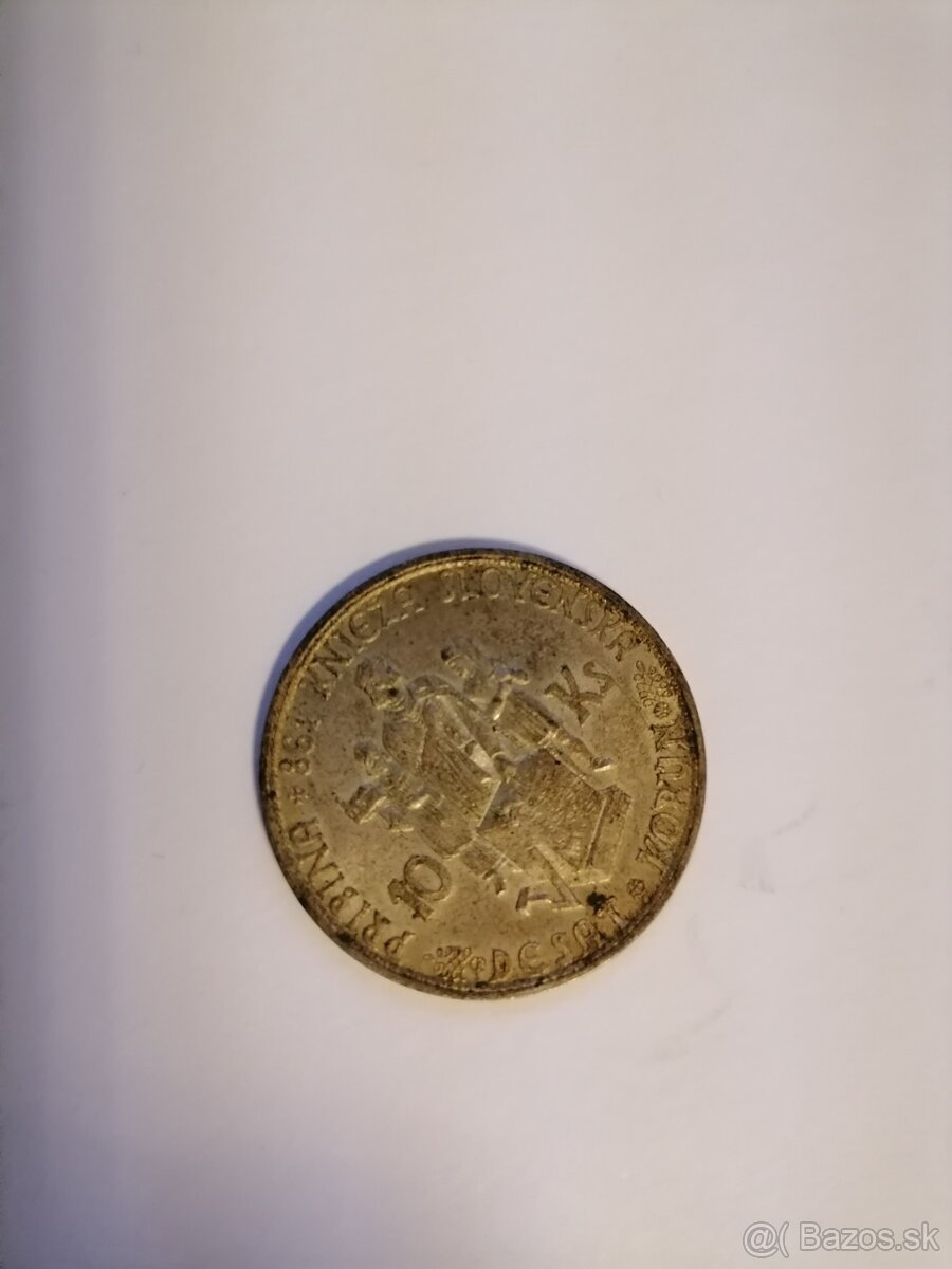 10 korún slovenskych/1939-1944-------20€