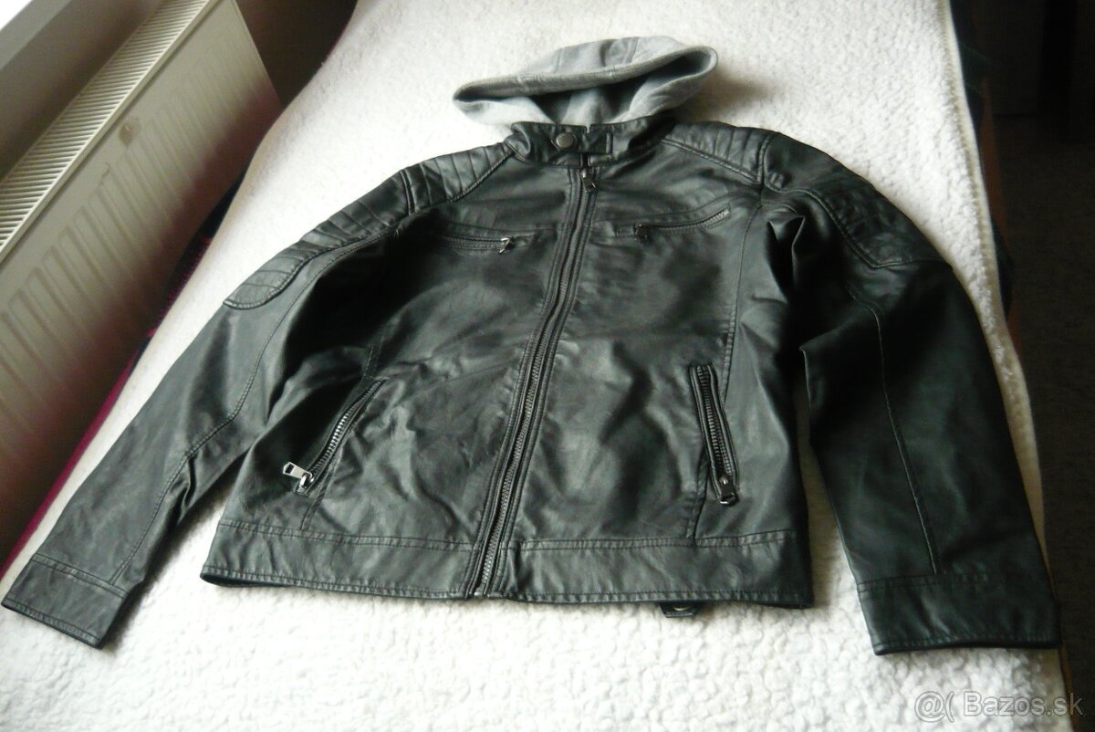 chlapčenská koženková bunda
