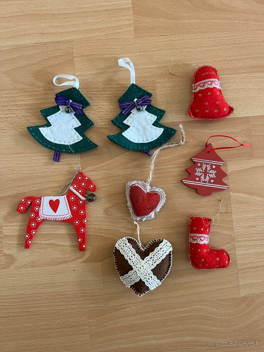 Vianočné ozdoby 8 kusov